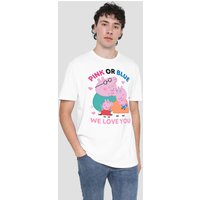 Peppa Pig Family Pink Or Blue We Love You T Shirt