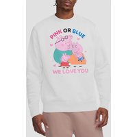 Peppa Pig Family Pink Or Blue We Love You Sweatshirt