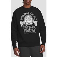 Disney Phil Working On My Father Figure Sweatshirt, Black | Size: Small