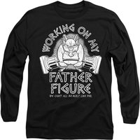 Disney Hercules Phil Working On My Father Figure Long Sleeve T-Shirt, Black | Size: Medium