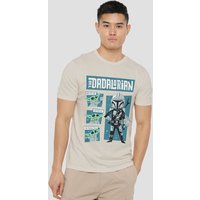 Father Retro Dadalorian & Grogu T Shirt Natural