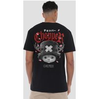 One Piece Chopper Heavy Metal (Back Print) T-Shirt, Black | Size: 2XL