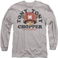 Chopper Face Long Sleeve T Shirt Heather Grey