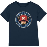 One Piece Boy's Chopper Face Kids T-Shirt, Navy | Size: 7-8 Years