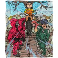 Squid Game Season 3 152 X 127 cm Anime Stand Off Silky Touch Super Soft Throw Blanket