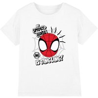 Marvel Boy's Spidey & His Amazing Friends Spidey Sense Is Tingling T-Shirt in White | Size: 7-8 Years