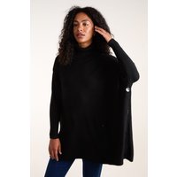 Roll Neck Button Mini Pocket Jumper