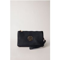 Detailed Zip Up Purse Detachable Strap