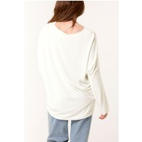 Ivory Heart Sequin Cut & Sew Top
