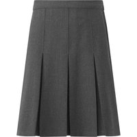 David Luke Girl's Junior Inverted Pleated Skirt in Grey | Size: 4-5 Years