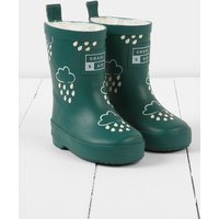 Grass & Air Winter Colour Changing Wellies in Dark Green | Size: 7