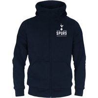 Tottenham Hotspur FC Boy's Kids Zip Hoodie in Navy | Size: 6-7 Years