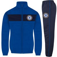 Chelsea FC Boy's Kids Jacket & Pants Tracksuit Set in Royal | Size: 8-9 Years
