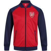 Arsenal FC Boy's Kids Retro Track Top Jacket in Red | Size: 8-9 Years