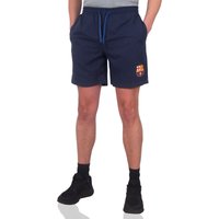 FC Barcelona Men's Adults Poly Shorts in Navy | Size: XL