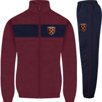 West Ham United FC Boy's Kids Jacket & Pants Tracksuit Set in Navy | Size: 4-5 Years