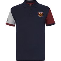 West Ham United FC Boy's Kids Crest Polo Shirt in Navy | Size: 4-5 Years