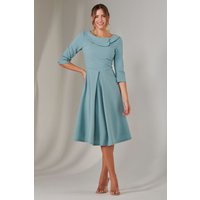 Sloan 3 4 Sleeve Midi Dress Duck Egg