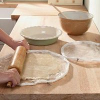 Set 2 Pie Crust Makers Pastry Rolling Zip up Plastic Bags 2 Sizes