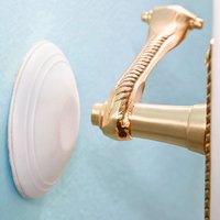 Set 3 Self Adhesive Door Handle Wall Guard Protectors Prevent Dents Cracking & Dirty Marks Each 5.5cm Diameter