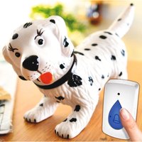 Dog Doorbell Wireless Push Button Door Chime Dog Shape Receiver