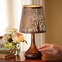 Tree Design Touch Operated Lamp Mains Powered Effect Decorative Light 4 Stage Dimmer Function H28 x 17cm Diameter