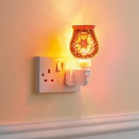 Marrakesh Night Light Mains Powered Indoor Home Bedroom Landing Hallway Lighting African Style Coloured Glass Mosaic
