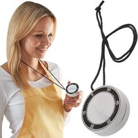 60 Minute Kitchen Cooking Countdown Timer Alarm 34cm Neck Cord Measures 6.5cm Diameter x D3.5cm