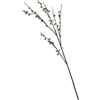 Bloom Artificial Single Mini Pinecone Spray Stem - Faux Fake Silk Flower Indoor Home Floral Decoration - L50cm in Brown