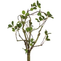 Artificial Single Jasmine Leaf Stem Faux Fake Silk Flower Indoor Home Floral Decoration Measures L72cm