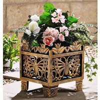1x Effect Butterfly Planter Decorative Lightweight Outdoor Garden Patio Square Flower Plant Pot 31x27x27cm