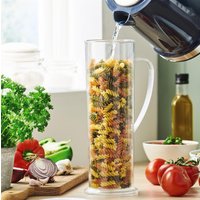 Express Pasta or Vegetable Cooker Energy Saving Cooking Jug Thermal Lid & Strainer H31.5 x 10.5cm x 10.5 cm