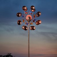 Venti Garden Wind Spinner Solar Powered LED Crackle Ball