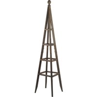 Wooden Garden Obelisk Triangular Plant Support Borders & Patios