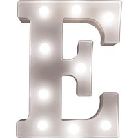 Battery Powered 3D Letter E LED Light Freestanding or Wall Mounted Alphabet Lighting Home or Party Decoration H22 x W14 x D3cm