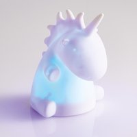 Changing Unicorn Night Light Battery Powered Portable Bedroom LED Novelty Mood Lighting H12cm x W11.5 x D11cm