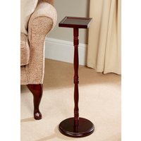 Wooden Teacup Stand Solid Pine Pedestal Side Table Tea Coffee Mugs Drinks Snacks Mobile Phone Plants H61.5 x 14.5cm