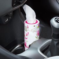 3 x Car Cup Holder Tissue Boxes 60 Tissues Each Cylinder Tube Serviette Wipe Dispensers Cars Bikes Camping Travel
