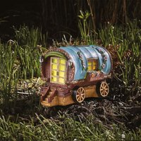 Solar Powered Gypsy Caravan LED Light Up Garden Ornament