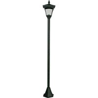 Solar Powered Height Adjustable Casablanca Lamp Post 10 Lumen Weather & UV Resistant Outdoor Garden LED Light H126.5 x 15cm