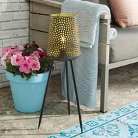 USB Rechargeable Beehive Tripod Lamp 15 Lumen Weatherproof Cordless Indoor or Outdoor Home Garden LED Light Timer
