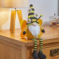 Seated Buzz Gonk Bumble Bee Faceless Tomte Gnome Home Decoration