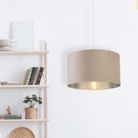 Velvet Drum Shade Silver Inner D45Cm Lamp Shade