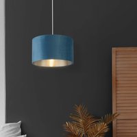 Velvet Drum Shade Silver Inner D45Cm Lamp Shade