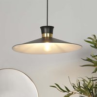 Noir Eclipse Black and Brass Easy Fit Light Shade - One Size / Black