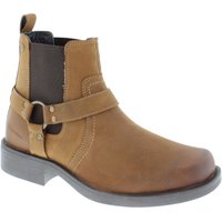Malden Leather Chelsea Biker Western Square Toe Boots