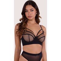 Playful Promises Women's Josie Black Mesh D+ 'Bra' | Size: 38F