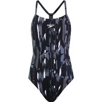 Speedo Women's All Over Rippleback Black Swimsuit | Size: 8