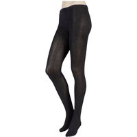 SOCKSHOP Women's 1 Pair Plain Bamboo Tights with Smooth Toe Seams in Charcoal | Size: S/M