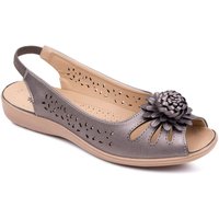 Slip On Open Toe Sandal Elastic Heel